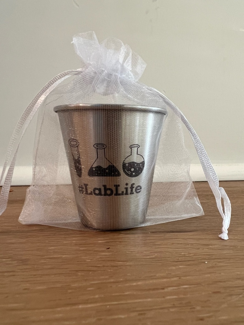 #LabLife Stainless Steel Shot Glass - Silver